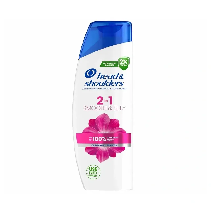 Head&Shoulders 2 в 1 шампунь проти лупи з кондиціонером Smooth&Silky 330 мл