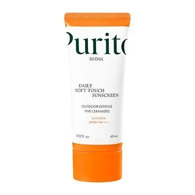 Purito Seoul Daily Soft Touch Sunscreen SPF 50 PA ++++ сонцезахисний крем з керамідами 60 мл
