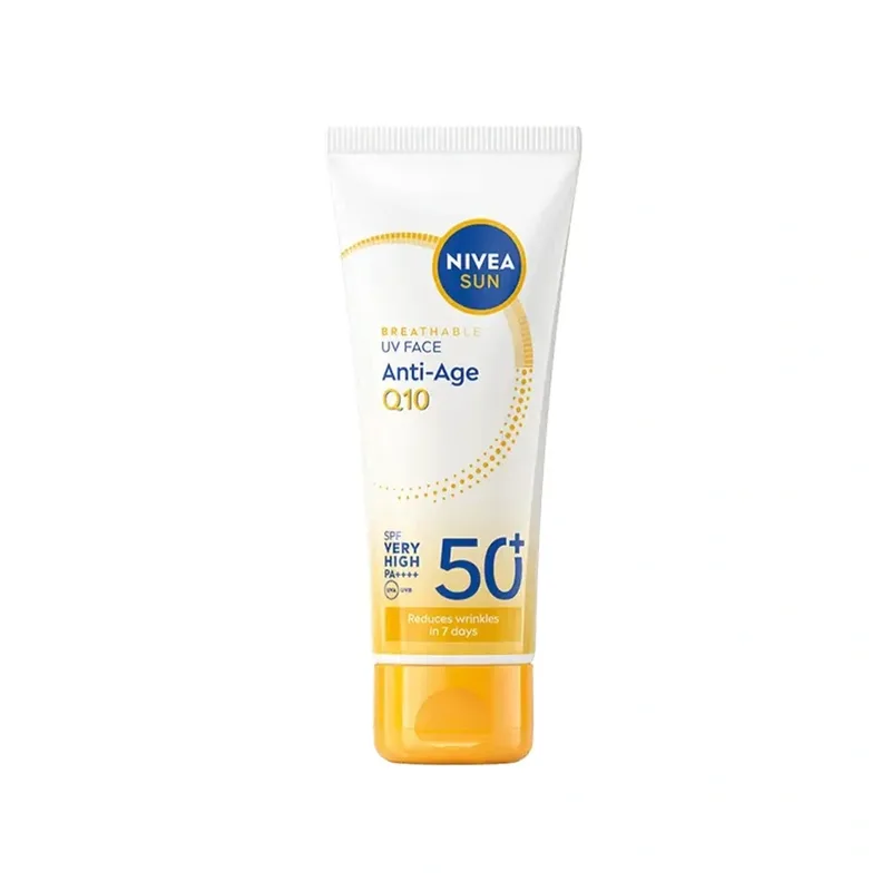 NIVEA SUN UV Face Anti-age Q10 крем для обличчя з дуже високим захистом SPF50+ 40 мл