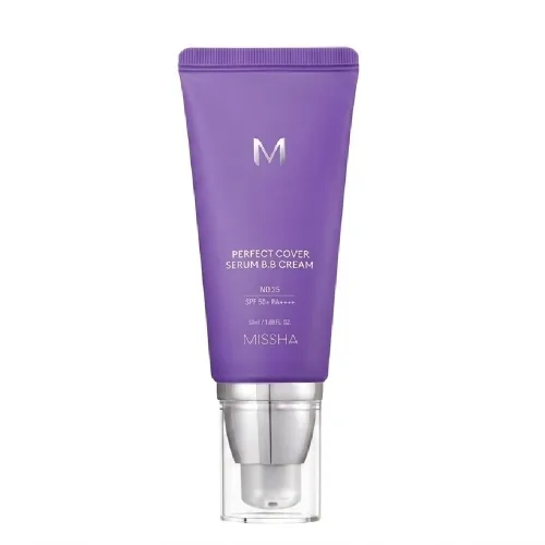 ВВ крем для обличчя № 25 теплий бежевий 50 мл Missha m perfect cover serum bb cream 25 warm beige