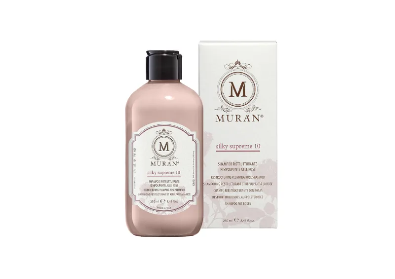 Шампунь для реконструкції та надання об’єму волоссю MURAN Silky Supreme 10 Restructuring Plumping Rose Shampoo 250 мл