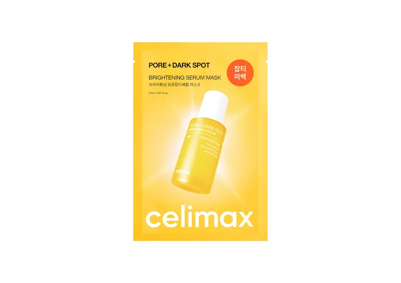 Освітлювальна тканинна маска на основі сироватки CELIMAX Pore + Dark Spot Brightening Serum Mask 27 мл