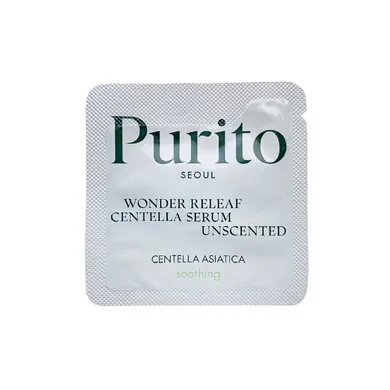 Purito SEOUL Wonder Releaf Centella Serum Unscented – сироватка для чутливої шкіри без ефірних олій ПРОБНИК