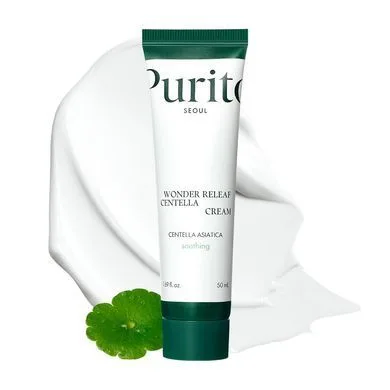 Purito SEOUL Wonder Releaf Centella Cream – відновлювальний крем для чутливої шкіри з центеллою 50 мл