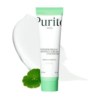 Purito SEOUL Wonder Releaf Centella Cream Unscented – крем для чутливої шкіри з центеллою без ефірних олій