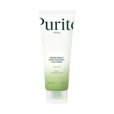 PURITO From Green Deep Foaming Cleanser – пінка для вмивання з pH 5.5 для глибокого очищення 150 мл