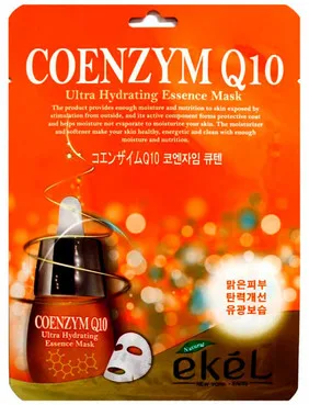 Тканинна маска з коензимом Q10Ekel Coenzym Q10 Ultra Hydrating Essence Mask