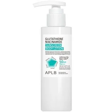 APLB Glutathione Niacinamide Sunscreen Body Lotion SPF50+ PA++++
