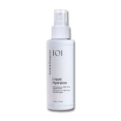 Geek & Gorgeous Liquid Hydration – зволожуючий тонер-спрей з пантенолом 5% та NMF (110 мл)