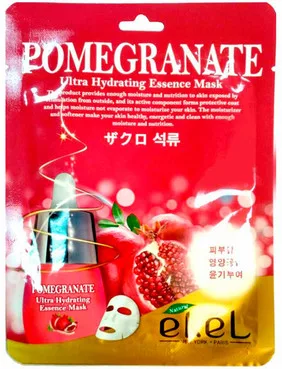 Відновлююча тканинна маска з екстрактом граната Ekel Pomegranate Ultra Hydrating Essence Mask