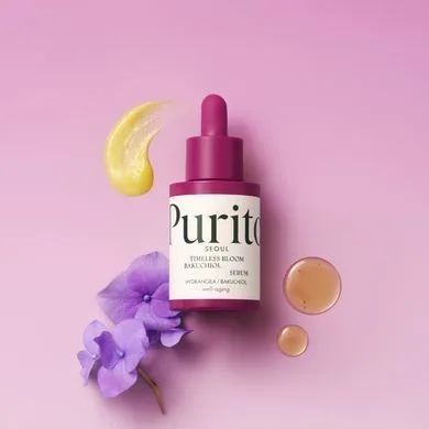 PURITO Bakuchiol Timeless Bloom Revitalizing Serum – антивікова сироватка з бакучіолом 30 мл