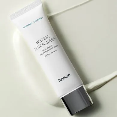 Heimish Moringa Ceramide Hyaluronic Acid Hydrating Watery Sunscreen – зволожуючий сонцезахисний крем з керамідами SPF50+ PA++++