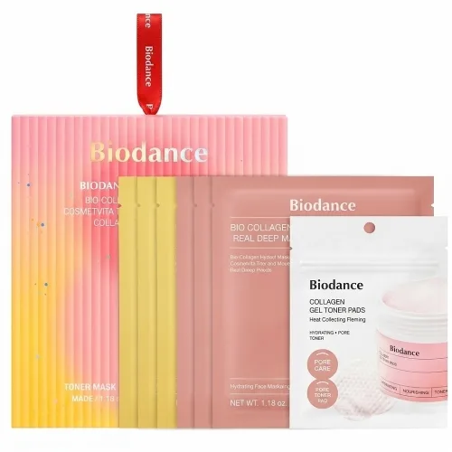 Набір для сяйва та пружності шкіри обличчя Biodance glow collagen & vita kit