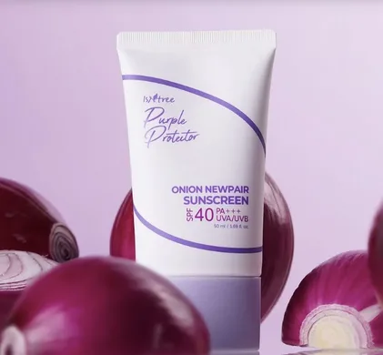 Isntree Onion Newpair Sunscreen – сонцезахисний крем для проблемної шкіри з SPF40 PA+++
