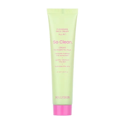 Крем для щоденного очищення шкіри обличчя 40 мл Hollyskin so clean cleansing face cream all in 1