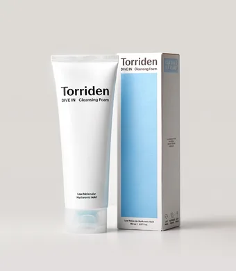 Torriden DIVE-IN Low Molecular Hyaluronic Acid Cleansing Foam – пінка для вмивання з гіалуроновою кислотою 150 мл