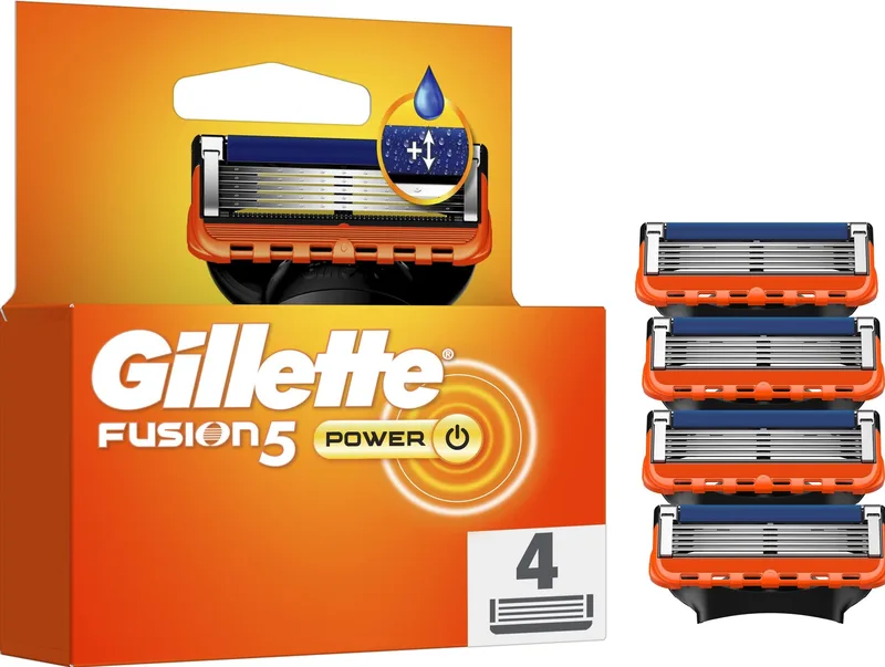 Змінні картриджі для гоління (леза) чоловічі Gillette Fusion5 Power 4 шт.
