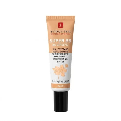 ВВ-крем для обличчя Супер нюд SPF 20 15 мл Erborian super bb cover-care cream nude spf 20