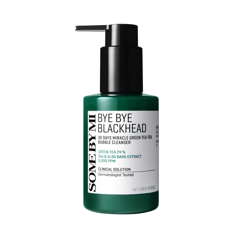 SOME BY MI Bye Bye Blackhead 30 Days Miracle Green Tea Tox Bubble Cleanser - Маска-пінка проти чорних цяток