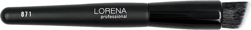 LORENA Professional Пензлик для основи скошений Slanted Foundation Brush, артикул 871, 1 шт