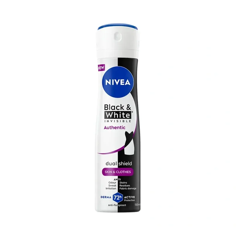 NIVEA Black & White Invisible Authentic антиперспірант-спрей