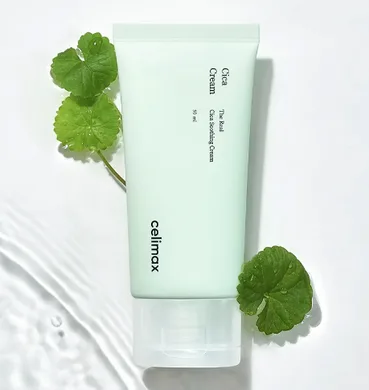 Celimax The Real Cica Soothing Cream – гель-крем з центеллою для чутливої і проблемної шкіри 50 мл *УЦІНКА Прим'яте картонне пакування