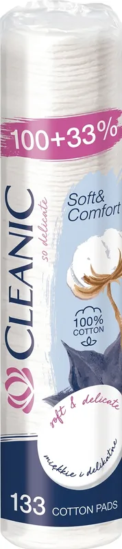Ватнi диски CLEANIC Soft & Comfort 100 шт + 33%