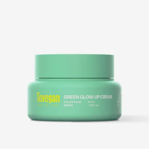 Зволожуючий крем для обличчя 50 мл Tovegan green glow-up cream