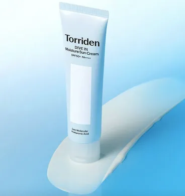 Torriden DIVE-IN Watery Moisture Sun Cream – сонцезахисний крем з гіалуроновою кислотою SPF50+ PA++++ (60 мл)