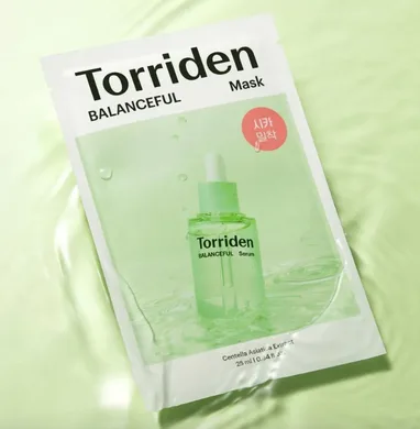 Torriden Balanceful Cica Mask Set – тканинна маска для чутливої шкіри з центеллою 27 мл