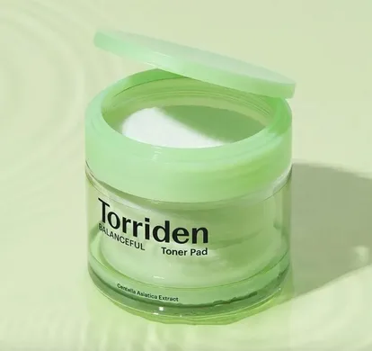 Torriden Balanceful Cica Toner Pad – тонер-пади з центеллою і PHA/LHA кислотами 60 шт