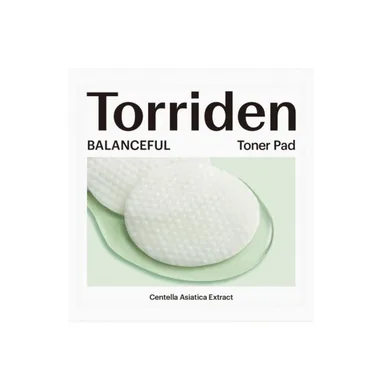 Torriden Balanceful Cica Toner Pad – тонер-пади з центеллою і PHA/LHA кислотами 2 шт. (міні)