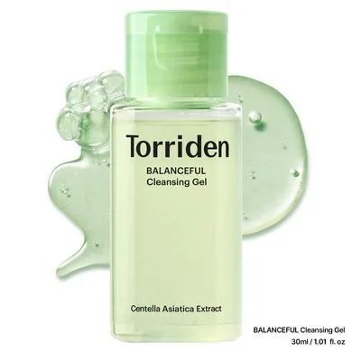 Torriden Balanceful Cica Cleansing Gel – гель для вмивання для чутливої і комбінованої шкіри 30 мл