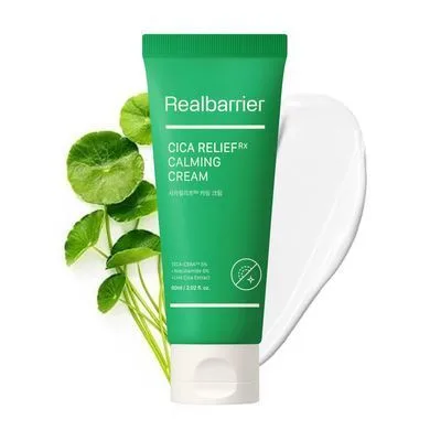 Real Barrier Cica Relief Repair RX Calming Cream – освітлюючий крем з ніацинамідом 5% (60 мл)
