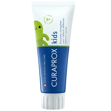 Дитяча зубна паста з фтором та смаком мʼяти - з 6-ти років, CURAPROX Kids Mint 60 мл