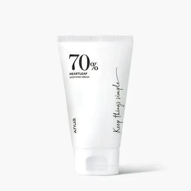 Anua Heartleaf 70% Soothing Cream – зволожуючий гель-крем з хауттюйнією серцевидною 100 мл (Термін придатності до 27.11.2026)