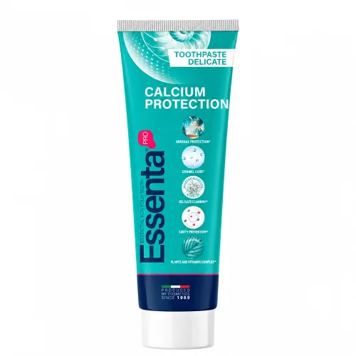 Зубна паста для комплексного захисту ротової порожнини 75 мл Essenta pro calcium protection