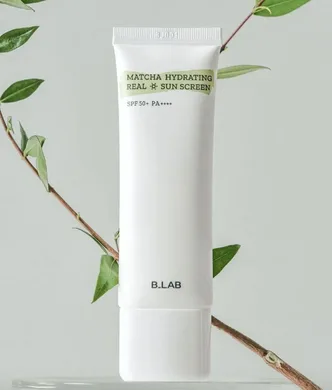 B.LAB Matcha Hydrating Real Sun Screen – легкий зволожуючий крем з матчею SPF50+ PA++++