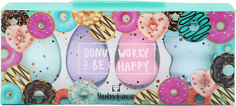 Набір подарунковий Ruby Face (б'юті-блендер, 3 шт + тримач), 1шт