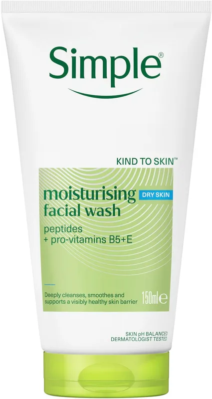 Гель для вмивання Simple Kind to Skin Moisturising Facial Wash зволожувальний 150 мл