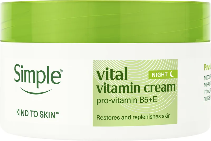 Крем для обличчя Simple Kind to Skin Vital Vitamin нічний 50 мл
