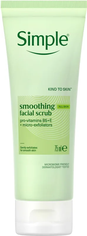 Скраб для обличчя Simple Kind to Skin Smoothing Facial Scrub вирівнювання рельєфу шкіри 75 мл