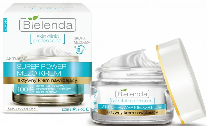 Крем для обличчя Bielenda Skin Сlinic Рrofessional зволожуючий з гіалуроновою кислотою 30+ день/ніч 50 мл