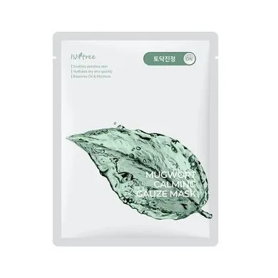 Isntree Mugwort Calming Gauze Mask Set – заспокійлива тканинна маска з полином