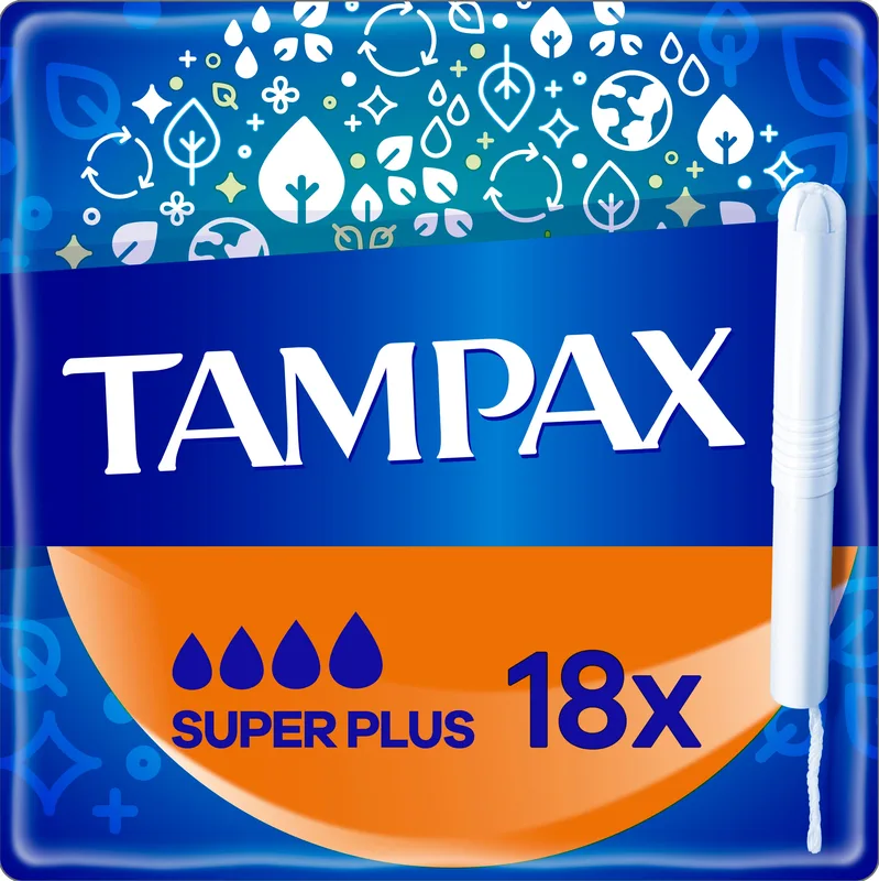Тампони Tampax Super Plus з аплікатором 18 шт.