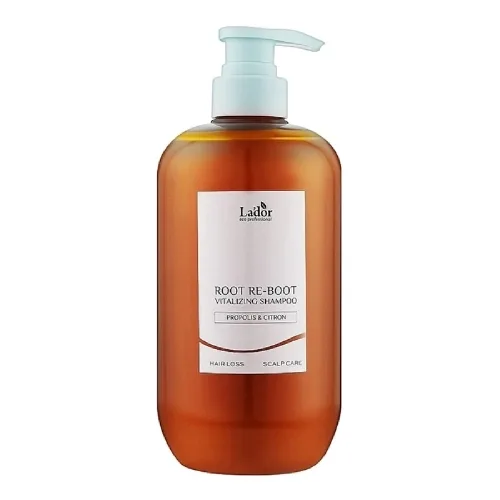 Шампунь з екстрактами прополісу та цитрона 350 мл Lador root re-boot vitalizing shampoo propolis & citron