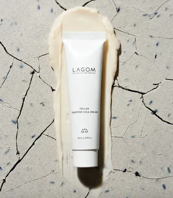 LAGOM Cellus Sensitive Cica Cream – зволожуючий крем з центеллою для чутливої шкіри 60 мл