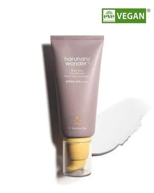 Haruharu Wonder Black Rice Pure Mineral Relief Daily Sunscreen – мінеральний сонцезахисний крем з чорним рисом SPF50+ PA++++