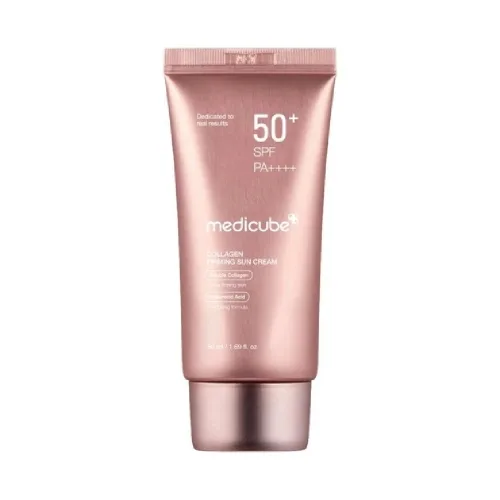 Сонцезахисний крем для пружності шкіри SPF 50+ PA++++ 50 мл Medicube collagen firming sun cream spf 50+ pa++++