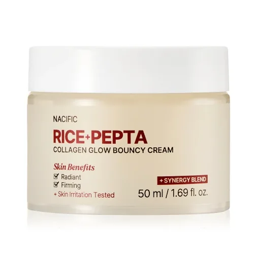 Крем для пружності та сяйва шкіри 50 мл NACIFIC rice pepta collagen glow bouncy cream